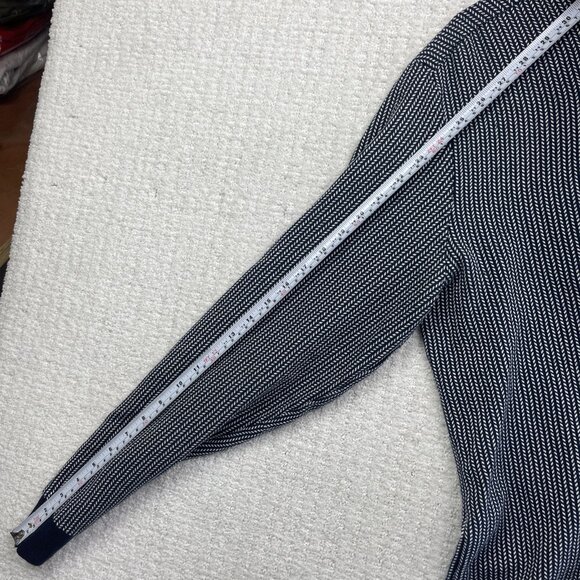 Vintage Y2K Mark Ecko Cut & Sew Pullover Sweater Men’s M Pocket Blue / White - Picture 9 of 14